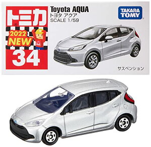 タカラトミー 『 トミカ No.34 トヨタ アクア (箱) 』 ミニカー 車 おもちゃ 男子用 3歳以上 箱入り 玩具安全基準合格 STマーク認証 TOMICA TAKARA TOMY