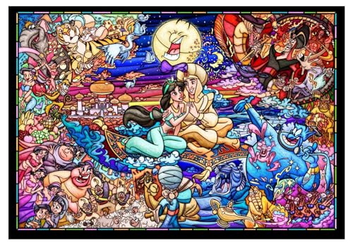 Rakuten - 500ピース ジグソーパズル アラジン ストーリー ステンドグラス ぎゅっとシリーズ ステンドアート(25x36cm)