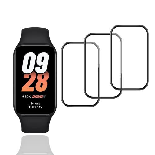 3�祻�å� �� Xiaomi Smart band 8 Active �ե���� ���㥪�� ���ޡ��ȥХ��8 Active �ݸ�ե���� PETʣ��� ú������ ...
