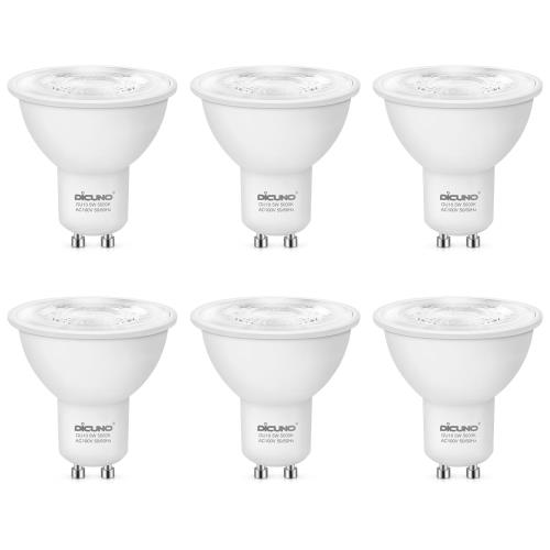 DiCUNO LEDŵ GU10  50Wϥ 5W LEDݥåȥ饤 500lm 5000K  ⵱ ʥ...