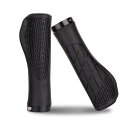 aninako 自転車 グリップ ハンドルグリップ クロスバイク エルゴグリップ 人間工学・滑り止め・ショック吸収 1セット 汎用 耐久性 (ロングx口ング(133*133mm))