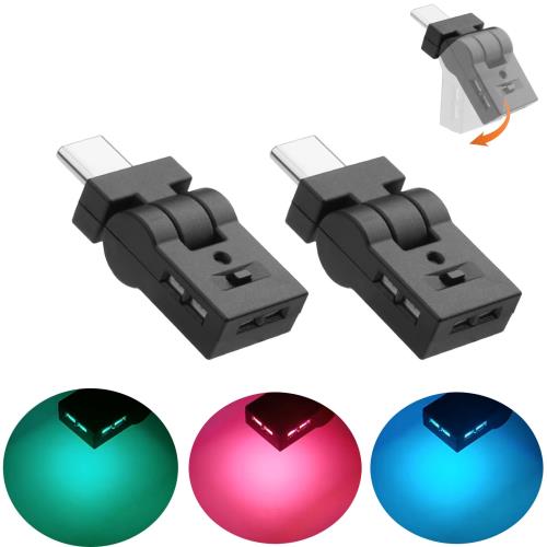 aninako usb 饤 2 Type-C LED USB  ӥȥ饤 8 RGB Ĵǽ 180žǽ...