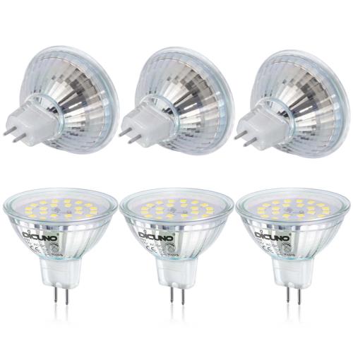 DiCUNO MR16 12V LEDŵ GU5.3 50Wϥ5W 6000k ⵱500lm ݥåȥ饤...