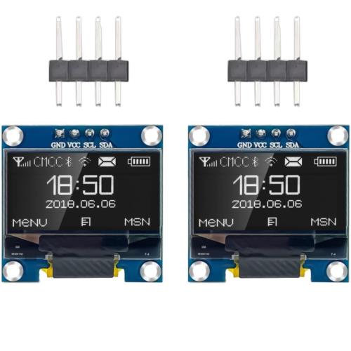 aninako 2  OLED ǥץ쥤 128X64 ۥ磻 LCD ⥸塼 0.96 4PIN IIC I2C ꥢ...