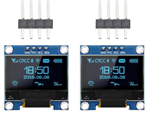 aninako 2  GND OLED ǥץ쥤 128X64 ۥ磻 LCD ⥸塼 0.96 4PIN IIC I2C...
