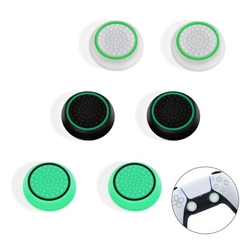 aninako PS5コントローラーに対応 PS4コントローラーに対応 Xboxコントローラーに対応 コントローラー カバー スティックカバー 6枚セット 親指...