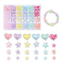 aninako 24種類 ビーズ カラフル 手芸 アクセサリー ビーズ 手芸ビーズ 柔らかい色 手芸 DIY 材料 柔らかい色 穴あき光沢小ビーズ DIY アク...