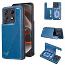 Anrek新型 Motorola Moto Edge 50 Pro/Edge 50s Pro 用 背面 カードケース 手帳型 ランヤード付 背面カバー (ネイビーブルー)モトローラ モト edge50プロ スマホケース サイドマグネット カード収納 横置き機能 PUレザー 財布型 携帯カバー モトedge50pro BLUE