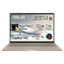 ASUS ノートパソコン Zenbook SORA UX3407RA 14.0型 Qualcomm Snapdragon X Elite メモリ32GB SSD...
