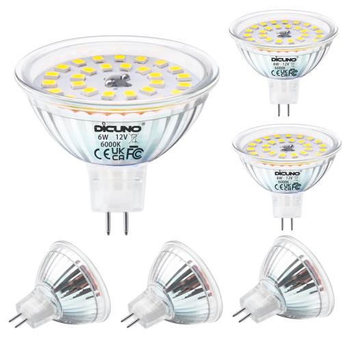 DiCUNO MR16 12V LEDŵ GU5.3 6W 70W  6000K 850lm ⵱ ݥåȥ饤 Ĵ...
