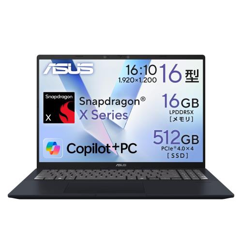 ASUS Ρȥѥ Vivobook 16 X1607QA 16.0 Qualcomm Snapdragon X 16GB S...