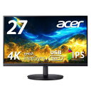 Acer モニター 27インチ 4K IPS USB Type-C 90W給電 DeltaE1 高さ調整 スピーカー・ヘッドホン端子搭載 HDMI2.0 DisplayPort AMD FreeSync CB272Kbmiprux