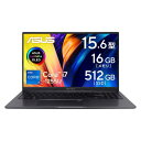ASUS ノートパソコン Vivobook 15 X1505ZA 15.6型 インテル Core i7 1255U メモリ16GB SSD 512GB WPS Office搭載 Windows 11 バッテリー駆動 6.7時間 重量1.7kg 指紋認証 有機ELパネル インディーブラック X1505ZA-I7165W