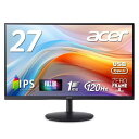 Acer モニター 27インチ フルHD 非光沢 IPS 120Hz 1ms(VRB) AdaptiveSync HDMI 1.4 Type-C・65W給電対応 スピーカー・ヘッドフォン端子 VESAマウント対応 高さ調整 ゼロフレームデザイン SH272G0bmihux(2)