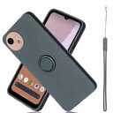 AnrekAQUOS AQUOS wish4 SH-52E docomo A402SH Rakuten Mobile ケース 対応 シリコン リングケース(ブラック)アクオスwish4 薄型 柔軟 TPU保護カバー 衝撃吸収 360度回転 車載ホルダー機能 携帯ケース ソフトカバー シャープwish4 Black