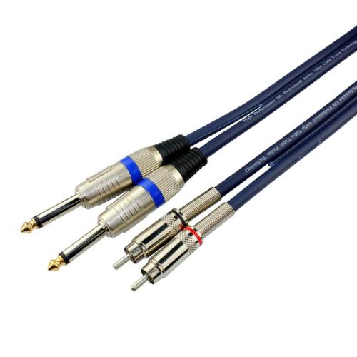 Υե2-RCAԥ2 ǥ֥ Ѵ֥ 2 x RCA-2 x 6.35mmΥ RCA֥ ...