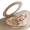 TORRAS スマホリング 2025必見・驚きの機能満載magsafe リングダブルリング:回転式リングスマホ縦横両用スタンドマグネット式 マグセーフ リング 磁気増強 バンカーリング 落下防止 薄型 メタルリング付き iPhone16/15/14/13/12用 多機種対応「Ostand Go」(カラー・ゴウカキ