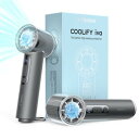 2025新登場・COOLiFY ivaTORRAS ハンディファン 冷却プレート 手持ち扇風機 携帯扇風機 小型 100段階 静音 最大12時間動作 Type-c 充電式 5000mAh カラビナ付き ミニ扇風機 プレゼント グレー
