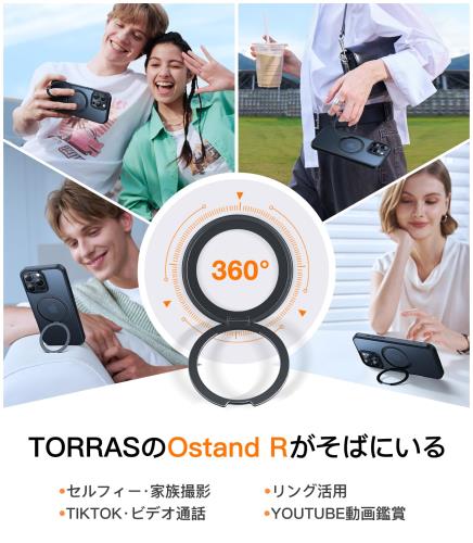 多機能360度回転スタンドTORRAS iPh...の紹介画像3
