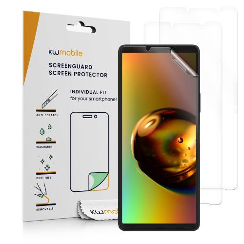 kwmobile 3x ݸե Sony Xperia 10 VIб ե - ǥץ쥤ݸե ̵Ʃ ꡼...