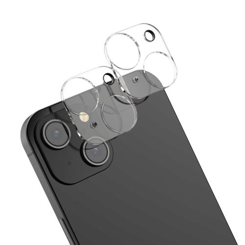 乐天商城 - kwmobile 2x iPhone 15対応 ガラスフィルム - カメラレンズ用 保護フィルム 耐衝撃 防塵 透明