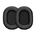 kwmobile 2x ヘッドホンカバー Sony MDR-7506 / MDR-7510 / MDR-7520 / MDR-V6/MDR-CD900ST対応 交換用イヤーパッド - クッション PUレザー 黒色