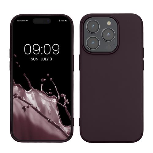 kwmobile スマホケース Apple iPhone 14 Pro対応 ケース - スマートフォン カバー TPU保護 メタリック メタリックパープル(2)