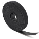 マジックテープ 結束バンド 20mm×5m 1個セット マジックバンド ケーブルバンド 収納用テープ 面ファスナー 再利用可能 自由にカット 配線整理 ケーブルまとめ 荷物梱包 収納用 ブラック