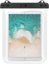 MoKo タブレット防水ケース iPad Air 11インチ 2024 /iPad 10世代 10.9/iPad 10.2 第9/8/7世代/Fire HD 10/10 Plus 2021 12インチ以下タブレット用 透明防水ケース 多重ロック 防水レベルIPX8 首掛けストラップ手ホルダー付き お風呂 プール 水泳 砂浜 海辺 Clear
