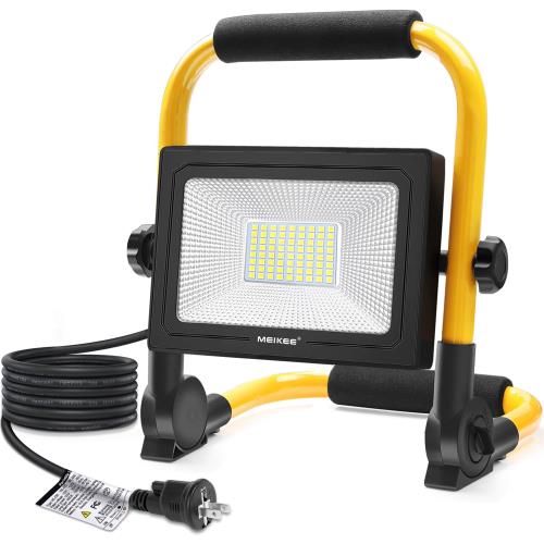 MEIKEE ����LED����� ����� �ݡ����֥������ �ե�åɥ饤�� �֤��� 3P/2P�ץ饰�Ѵ��Ǥ� 60W 5200LM 600W���� �ʥ��� 6500K�� 50000���ֻ��Ѽ�̿ SMD���å�*70 IP66�ɿ� 3.5M������ 90-110V�б� PSEǧ�ںѤ� �������� �ֽ��� ��BBQ �Ҹ˾��� ������� ���ܸ��������