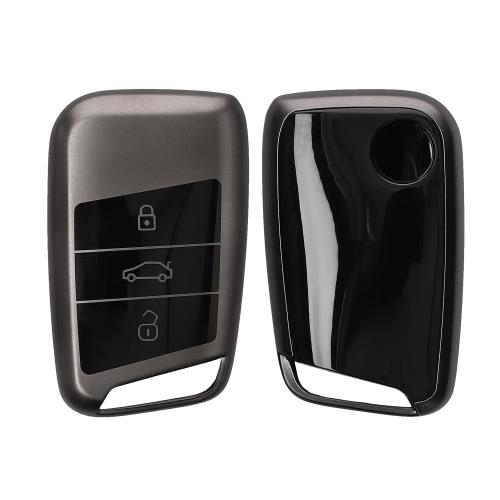 kwmobile VW 3-ܥ ֤Υ (Keyless Go бΤ) б  - С С TPU ...