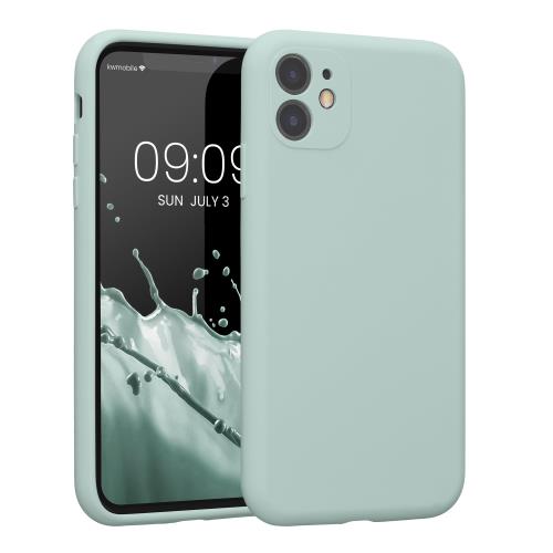 kwmobile スマホケース Apple iPhone 11対応 ケース - TPU シリコン カバー 耐衝撃 傷防止 - クール ミント