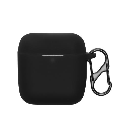 kwmobile イヤホンケース Marshall Minor IV/Minor 4対応 ケース - ワイヤレスイヤホン シリコン 落下防止 黒色