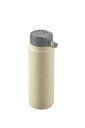 キャプテンスタッグ(CAPTAIN STAG) スポーツボトル 水筒 直飲み ダブルステンレスボトル 真空断熱 保温 保冷 HDワンタッチボトル 600mlイエローベージュ UE-3633(3)