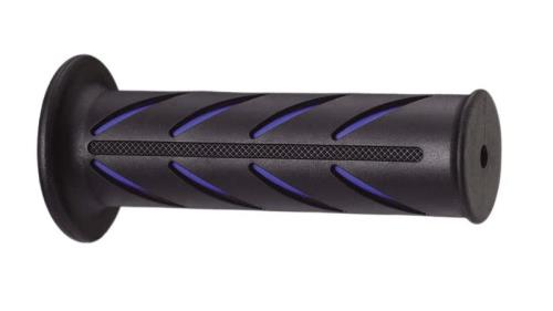 キジマ(Kijima) バイクパーツ グリップ SP1 ラバー製 114mm φ22.2mm 非貫通タイプ 汎用 ブラック/ブルー 201-6748