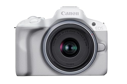 Canon ߥ顼쥹㥫 EOS R50 ɸॺ󥺥å(RF-S18-45) ۥ磻/APS-C/376g EOSR5...