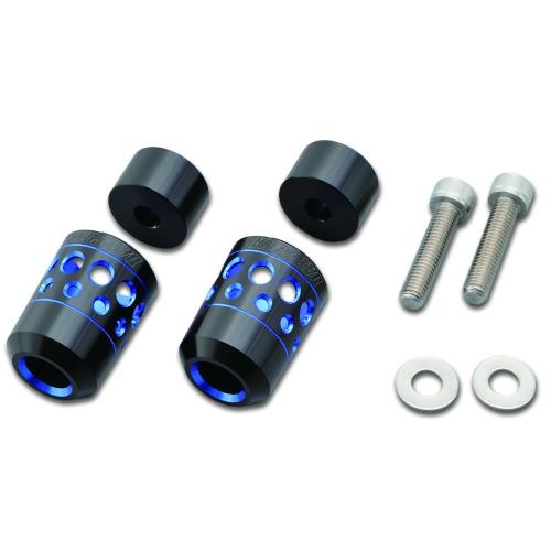デイトナ(Daytona) PREMIUM ZONE(プレミアムゾーン) バイク用 バーエンド ホロータイプ カワサキM8用 ブルー 94742