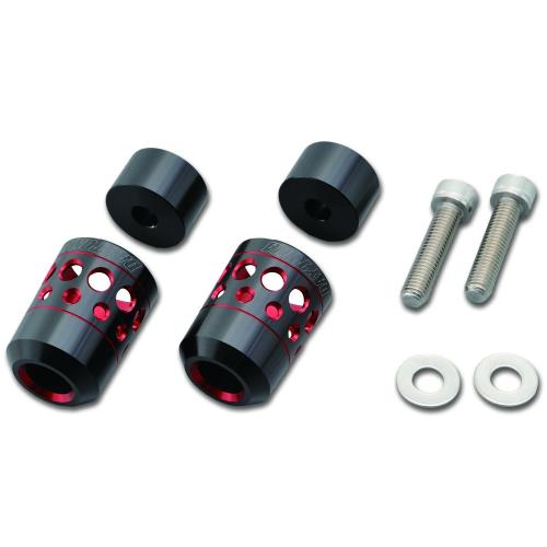 デイトナ(Daytona) PREMIUM ZONE(プレミアムゾーン) バイク用 バーエンド ホロータイプ カワサキM8用 レッド 94741