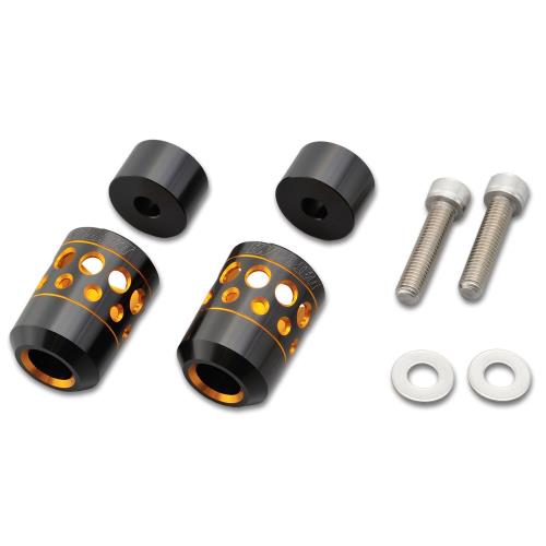 デイトナ PREMIUM ZONE (プレミアムゾーン) バイク用 バーエンド ホロータイプ カワサキM8用 ゴールド 94743