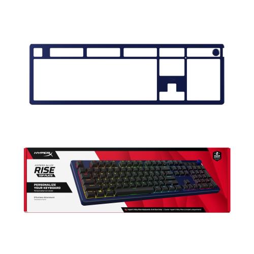 HyperX Alloy Rise専用 交換用トッププレート マグネット式 ネイビーブルー