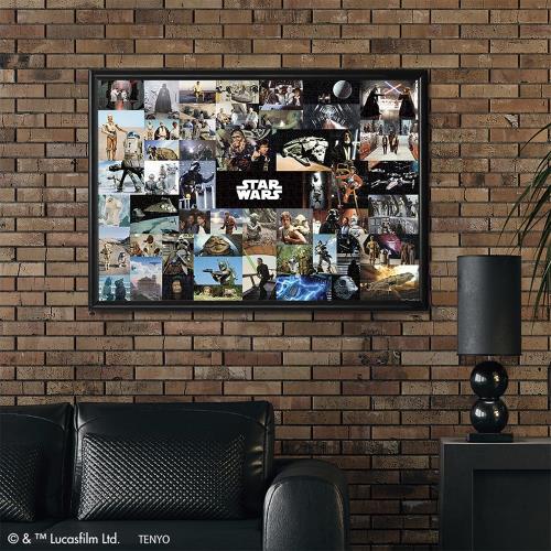 テンヨー(Tenyo) 日本製 1000ピース ジグソーパズル STAR WARS スターウォーズ FAMOUS SCENE COLLECTION (51x73.5cm) W-1000-689 のり付き ヘラ付き サービスカード付き