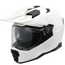 デイトナ(Daytona) バイク用 ヘルメット オフロード SG規格 ABS+PC ピンロックシート付属 インナーバイザー装備 DN-005WX ホワイト Mサイズ(57-58cm) 46551(2)