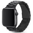 コンパチブル Apple Watch バンド 49mm 46mm 45mm 44mm 42mm プレミアムステンレススチールメタル交換バンド Apple Watch Ultra (49mm) シリーズ10 (46mm) シリーズ 9 / 8 / 7 (45mm) SE シリーズ6 シリーズ5 / 4 (44mm) シリーズ3 / 2 / 1 (42mm) 用 (ブラック)