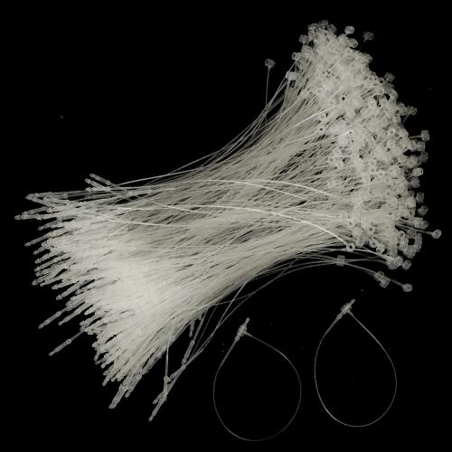 つづりひも タグ付け用ループ タグファスナー ループロック 1000本入 透明 値札 に便利 ファスナー ループピン プラスチック 業務用 衣類 洋服用タグファスナー タグ付け用ループ 店舗用 テープ 結束具 タグ糸 タグ紐