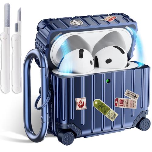 CAGOS for AirPods 4ケース 2024 エアポッツ第4世代専用カバー エアーポッズ4 ケー ス 磁気ロック付き 分離式 TPU+PC素材 えあぽ...