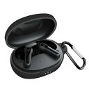 BUITFOU For Anker Soundcore Life P2 mini ケース Life P2 mini 保護カバー Life P2 mini ケース 柔らかい シリコン製 落下防止 キズ防止 耐衝撃 防塵 軽量 装着充電可能 カラビナ付き 紛失防止(ブラック)