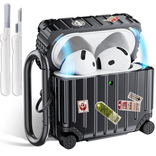 CAGOS for AirPods 4 2024 ݥå4ѥС ݥå4   åդ ʬΥ TPU+PCǺ ...