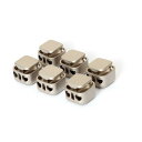 コードストッパー 2穴 3.8mm 6個入り コードロック 紐止 靴紐 留め具 ドローコード ストッパ ストラップ パラコード 帽子用あごひも コードロック 手作り 留め具 材料 素材 パーツ DIY 手芸 ハンドメイド材料