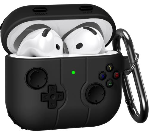 楽天FIDELACAGOS AirPods 4ケース 2024 第4世代専用カバー エアーポッズ4 分離式 えあほっつ4 シリコン素材 3D 漫画 ゲームデザイン 保護カバー 分離式 おしゃれ カラビナ付き LEDライト可視 ワイヤレス充電対応 TPU キズ防止 耐衝撃 軽量 防塵 紛失防止 持ち運び便利 （濃い灰色, AirPo