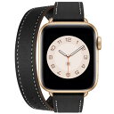 コンパチブル apple watch バンド レザー 2重巻き アップルウォッチ バンド レディース 細いタイプ 40mm 41mm 38mm 44mm 45m...